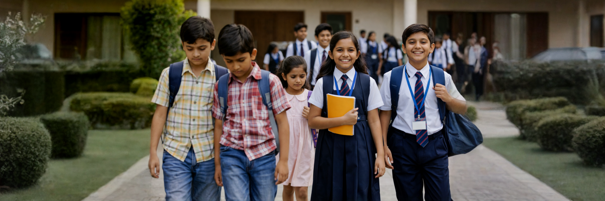 Students going to school without uniform due to supply delay